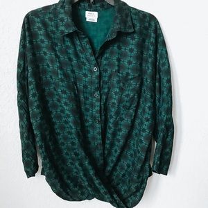 RVCA Button Down Top